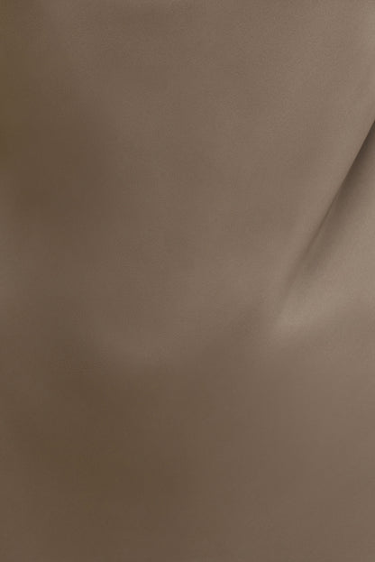 Nora Satin Mini Slip Dress Brown - Dynamite