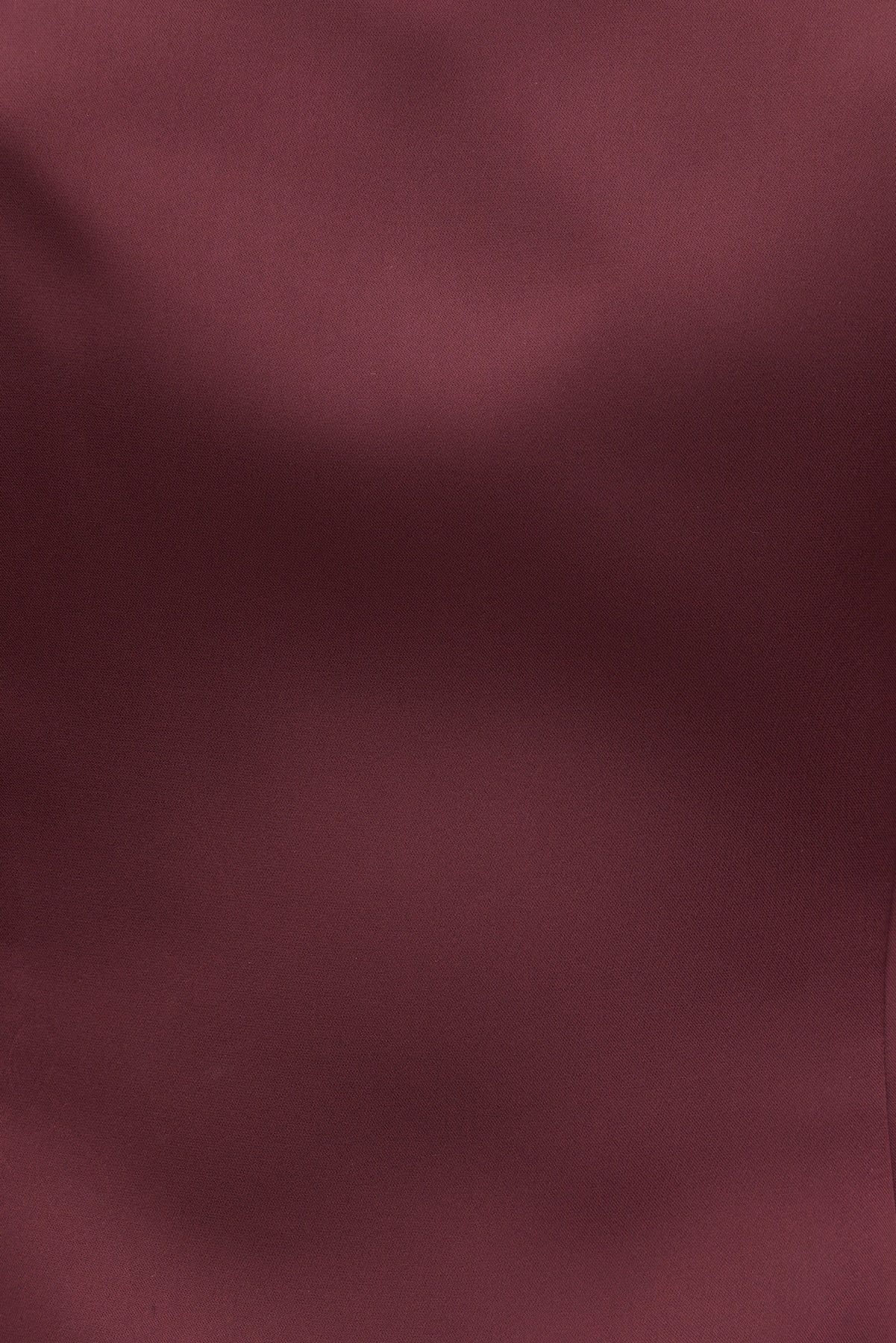 Amaya Satin Halter Mini Dress Burgundy - Dynamite