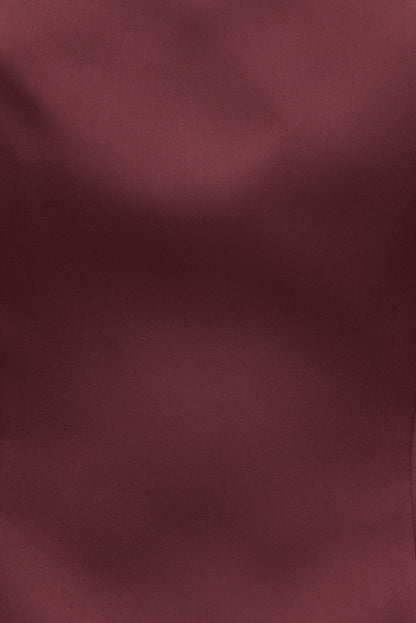 Amaya Satin Halter Mini Dress Burgundy - Dynamite