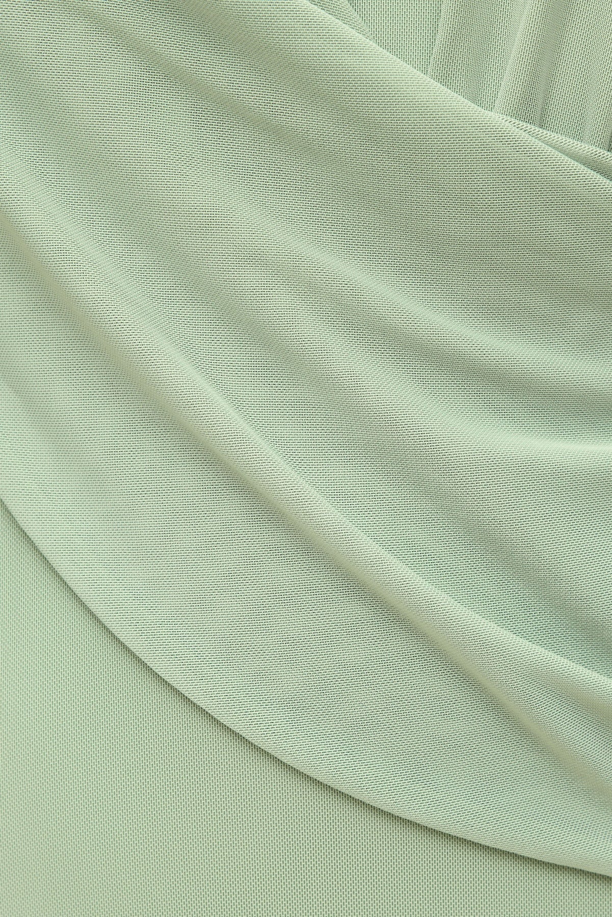 Plunge Mesh Maxi Dress Green - Dynamite