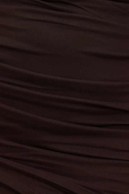 Mona Mesh Midi Dress Purple - Dynamite