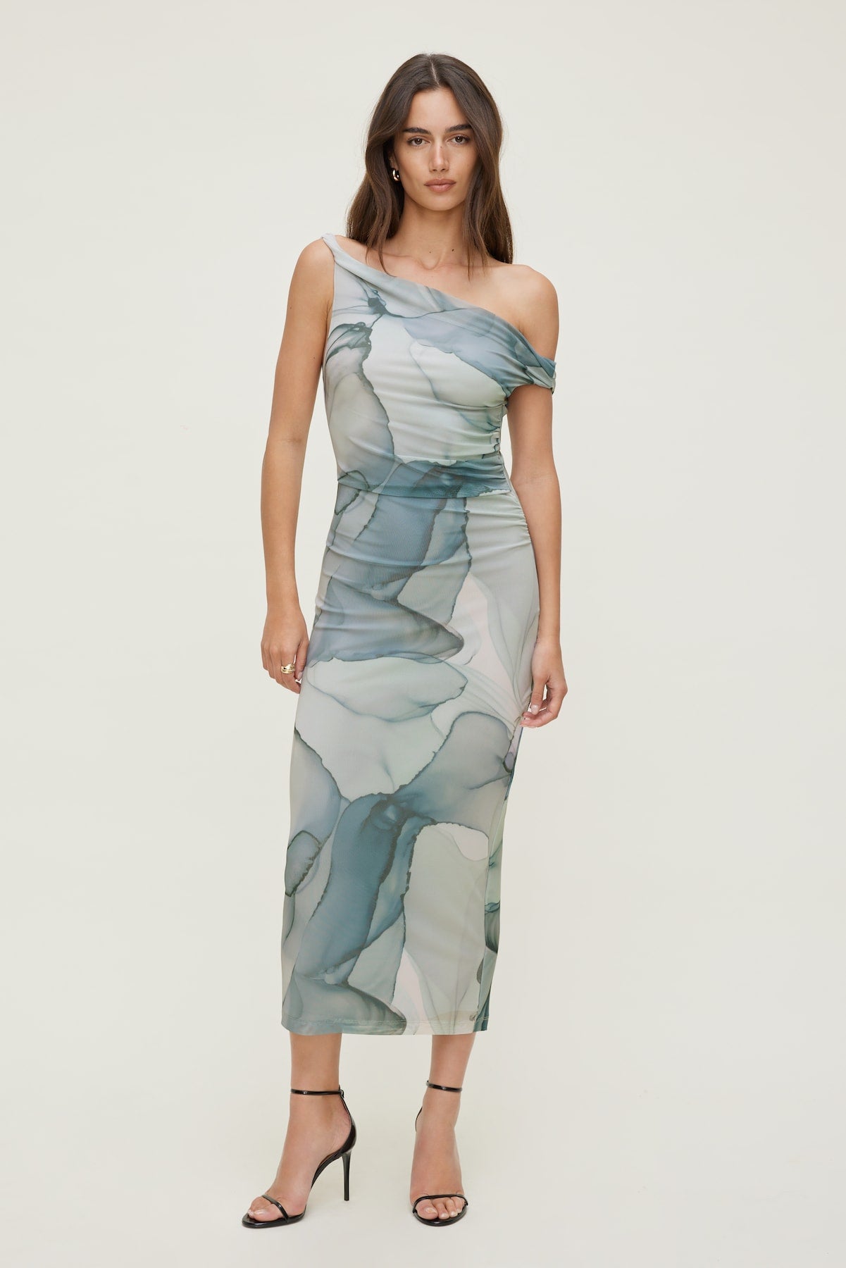 Jayde Mesh Maxi Dress Blue - Dynamite