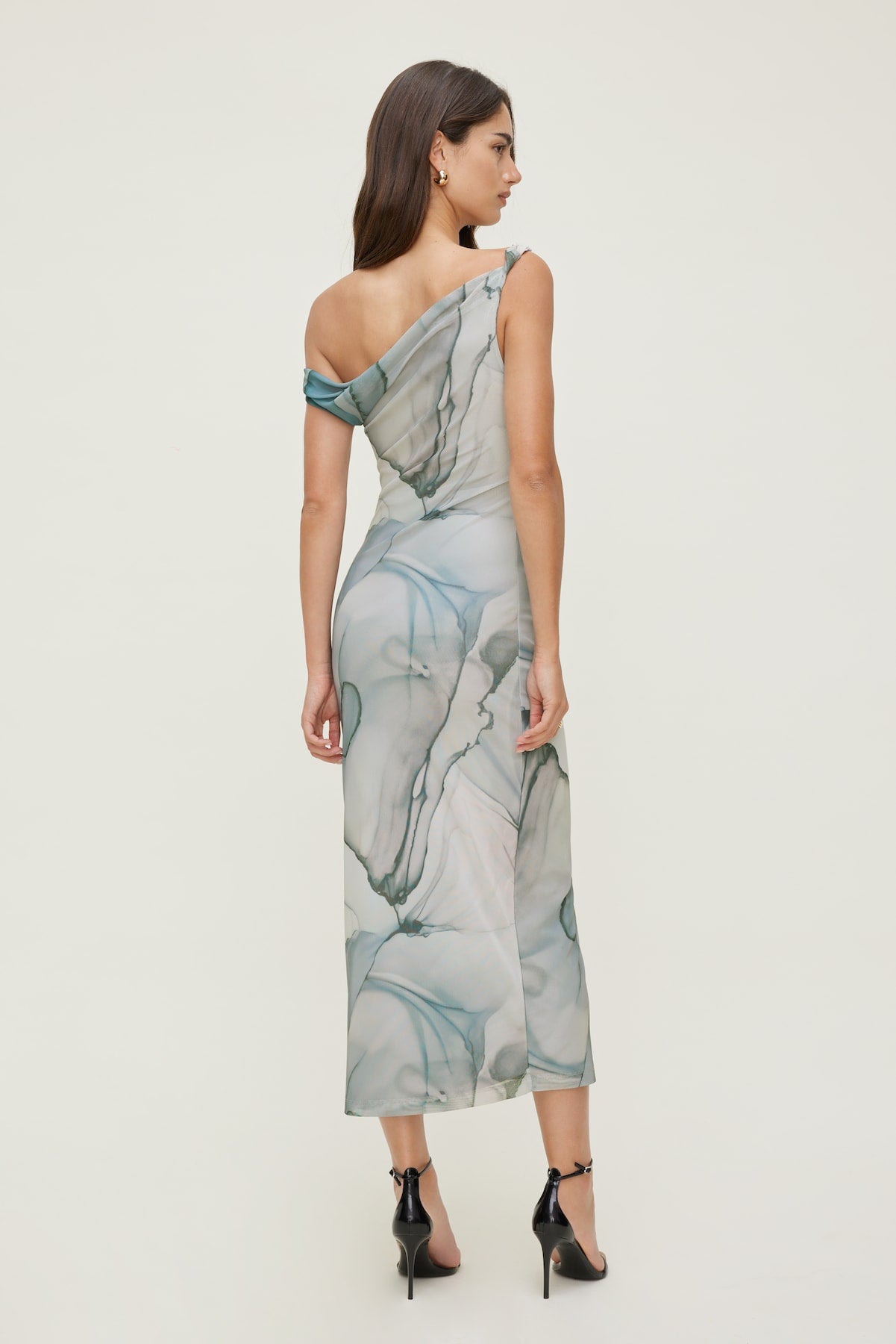 Jayde Mesh Maxi Dress Blue - Dynamite