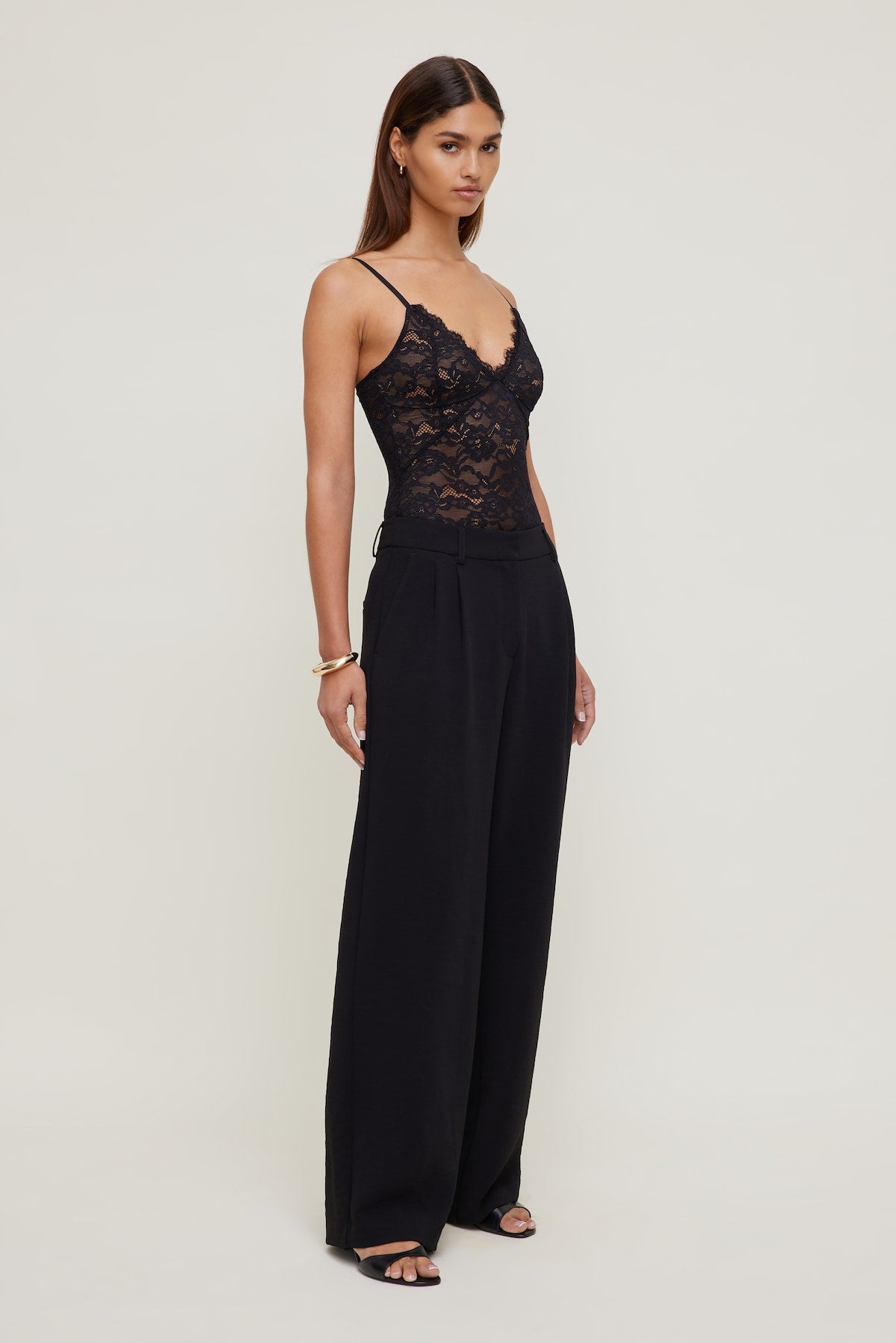 Lace Bodysuit Black - Dynamite