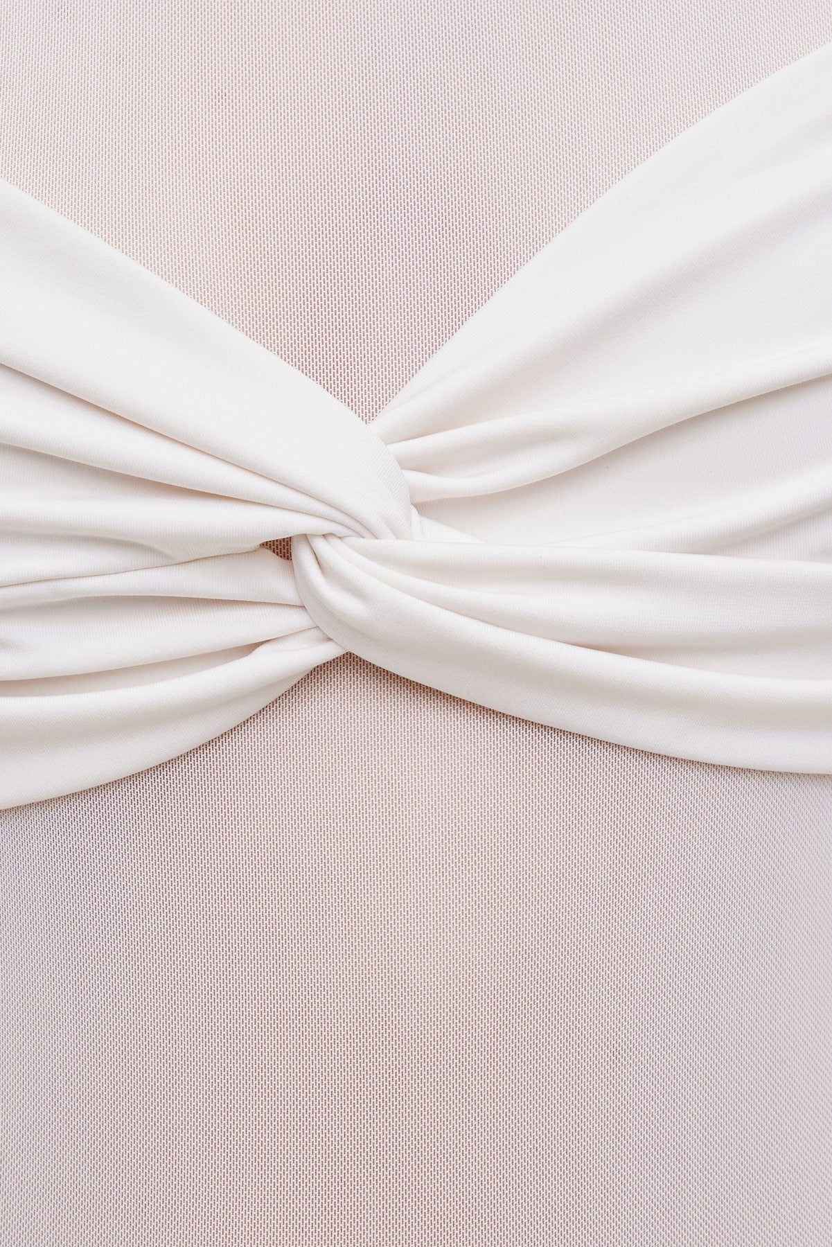 Kai Sheer Mesh Bodysuit White - Dynamite