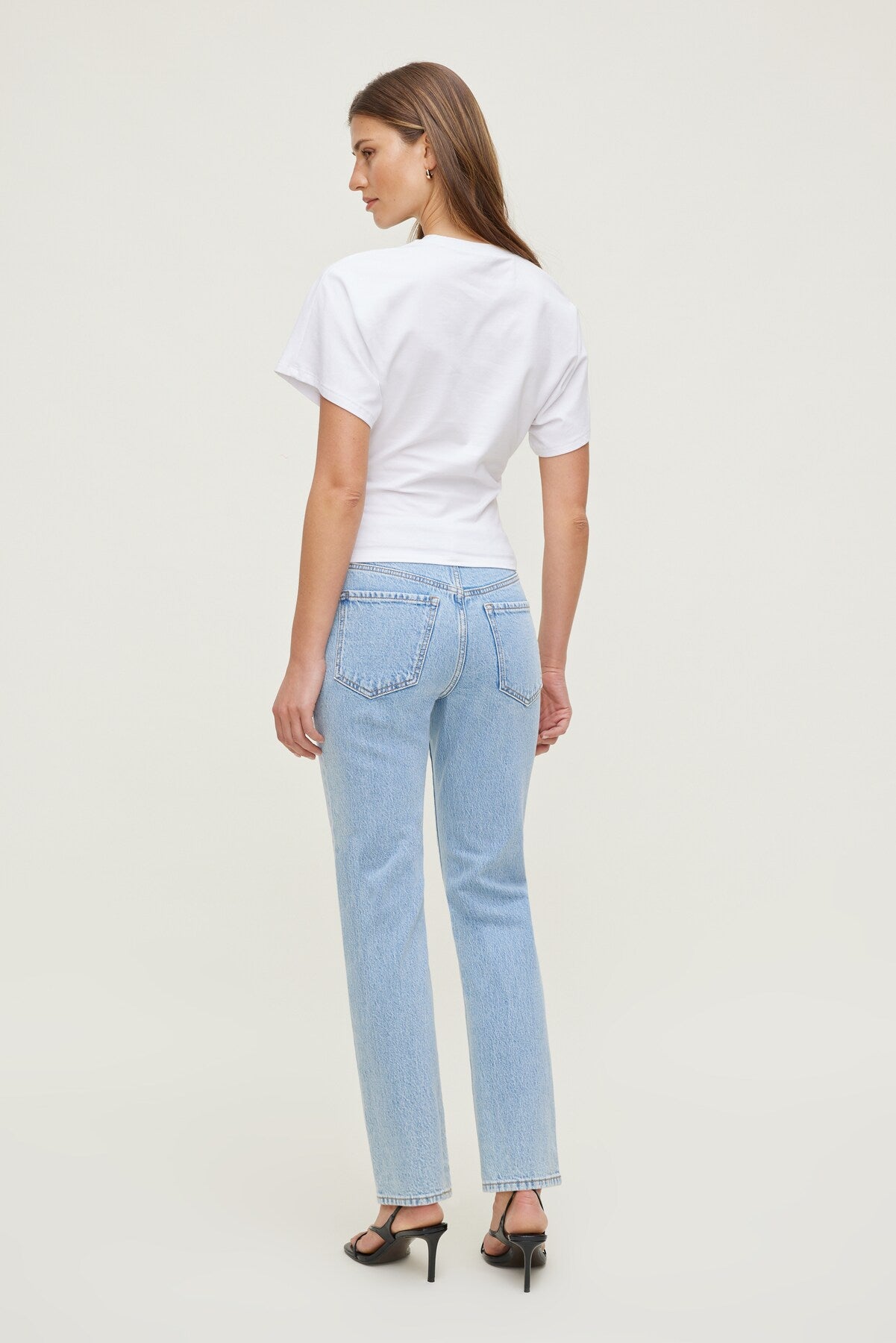 Frenchie High Rise Slim Leg Jeans Blue - Dynamite