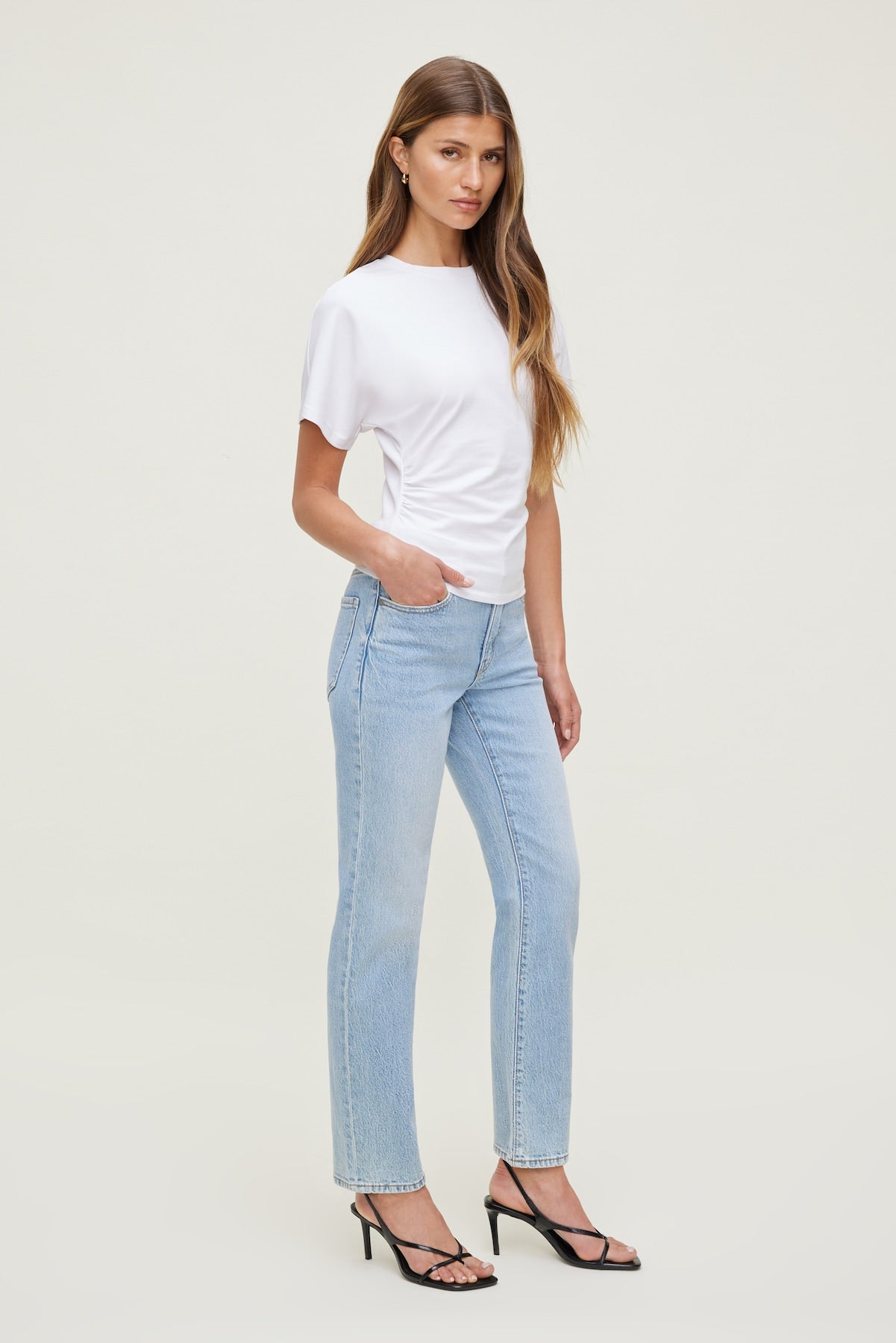 Frenchie High Rise Slim Leg Jeans Blue - Dynamite