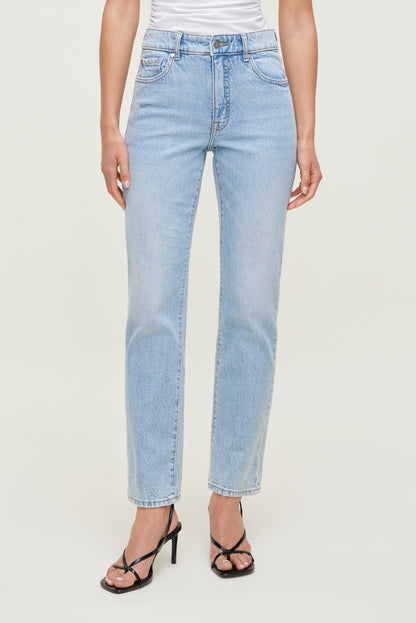 Frenchie High Rise Slim Leg Jeans Blue - Dynamite