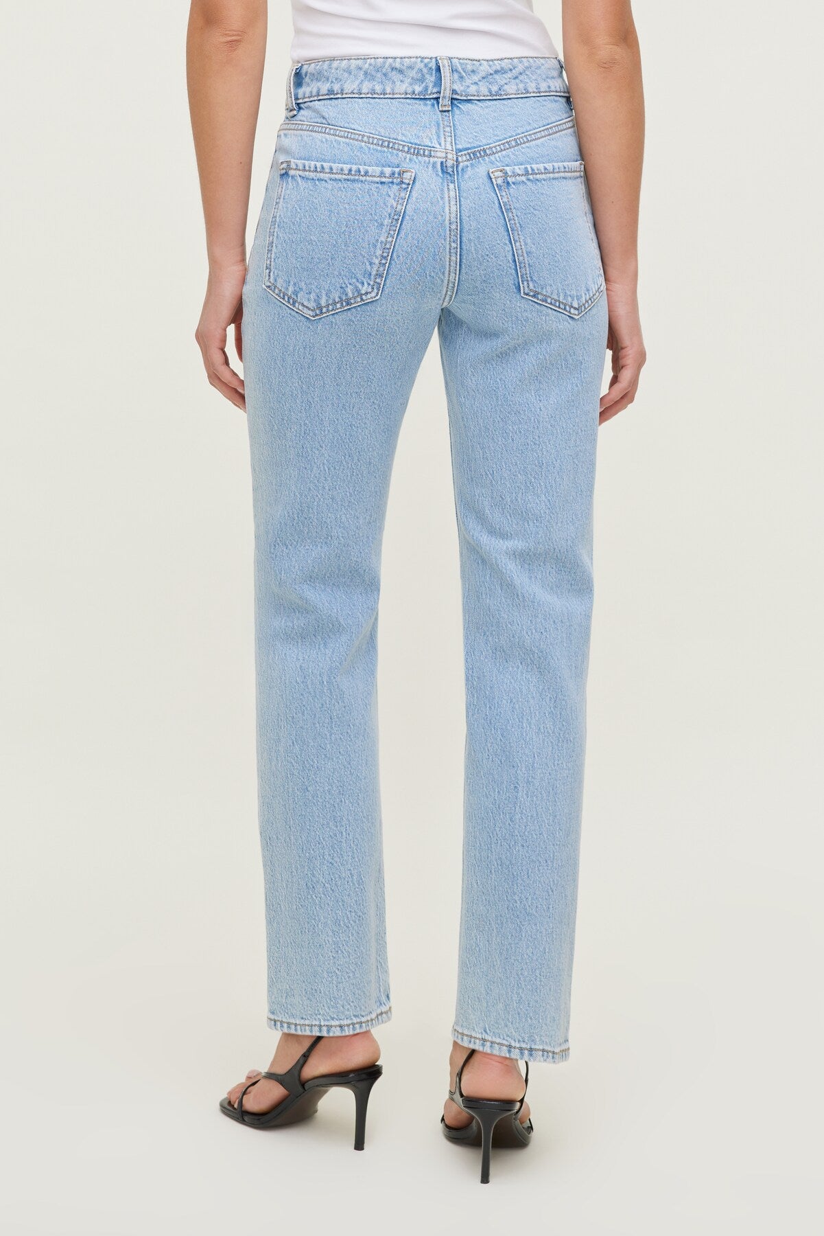 Frenchie High Rise Slim Leg Jeans Blue - Dynamite