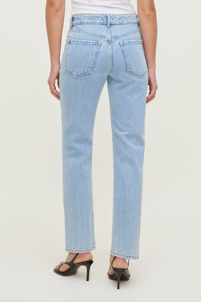 Frenchie High Rise Slim Leg Jeans Blue - Dynamite
