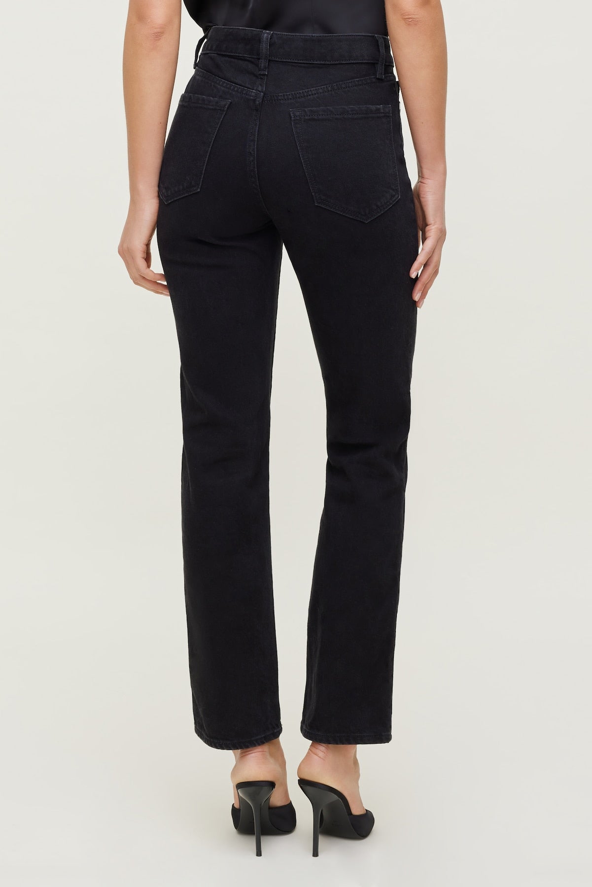 Frenchie High Rise Slim Leg Jeans Black - Dynamite