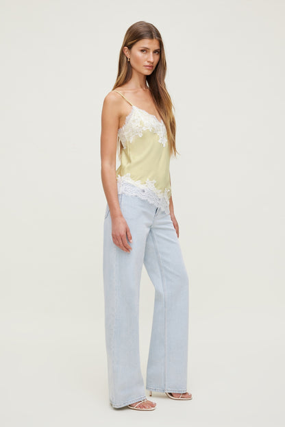 Heidi High Rise Wide Leg Jeans Blue - Dynamite