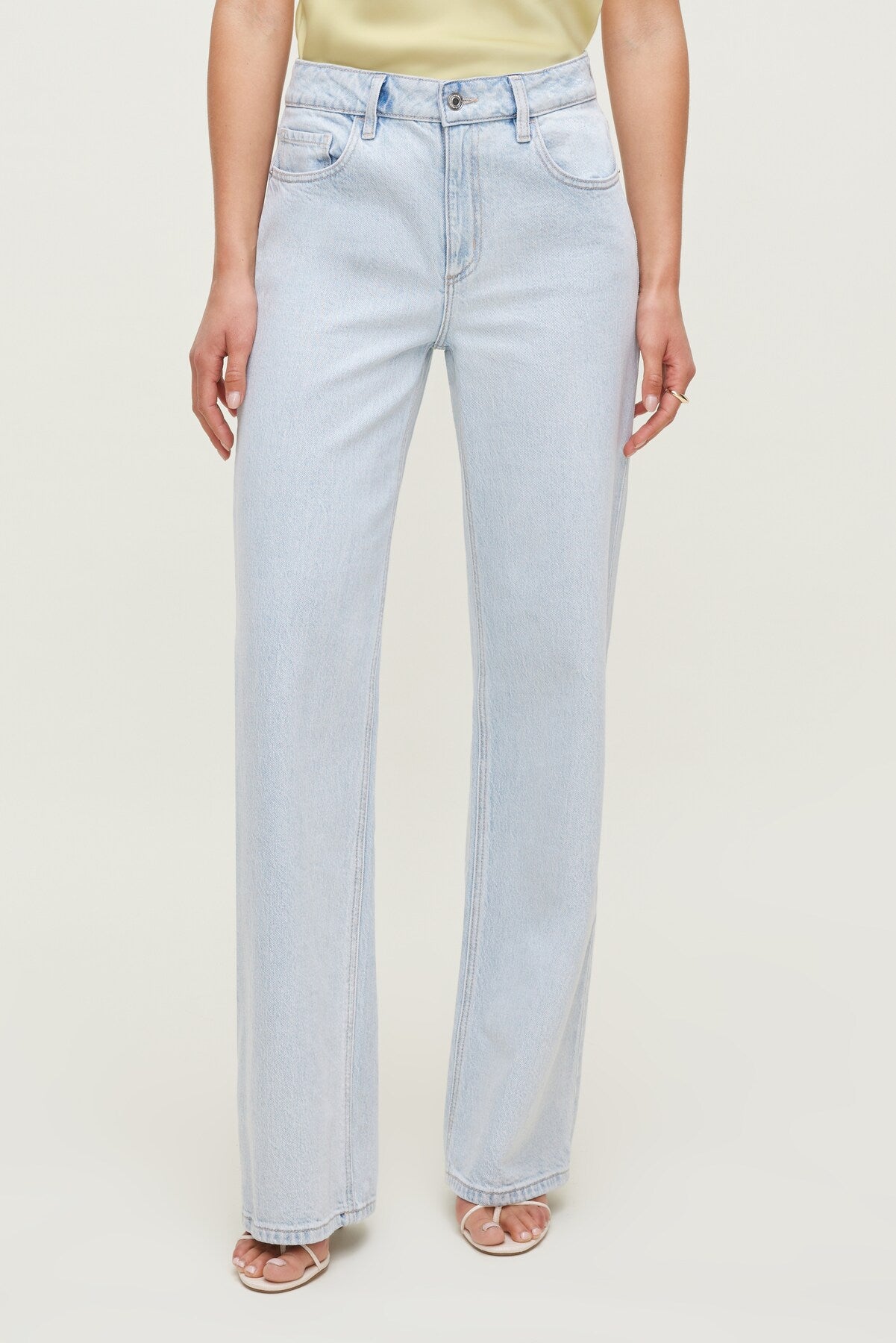 Heidi High Rise Wide Leg Jeans Blue - Dynamite