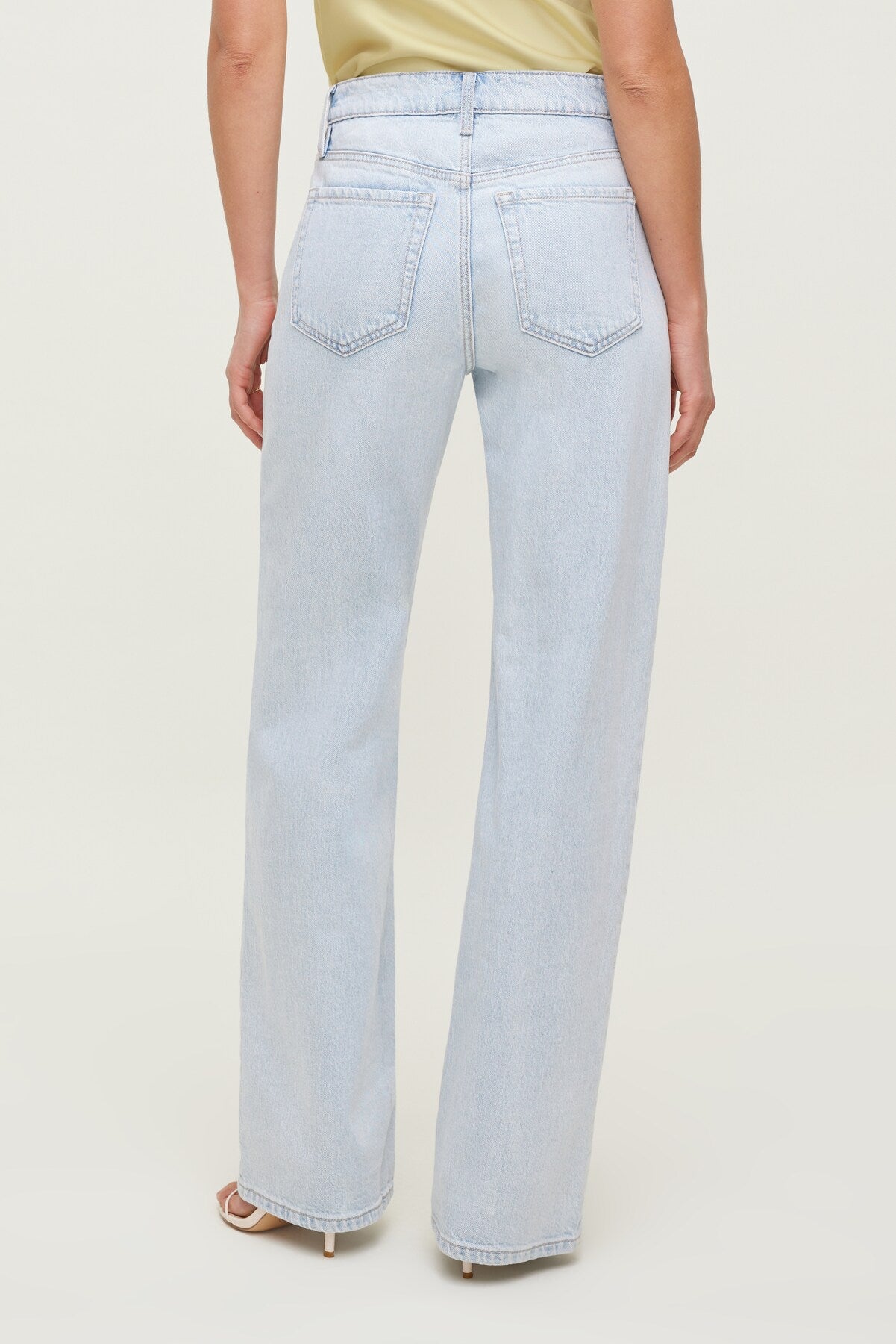 Heidi High Rise Wide Leg Jeans Blue - Dynamite