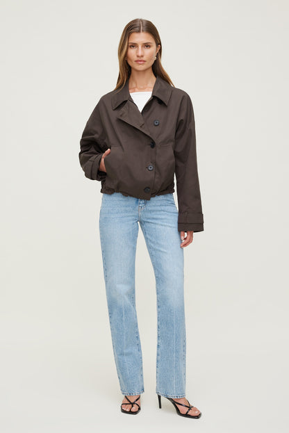 Cara High Rise Straight Leg Jeans Blue - Dynamite