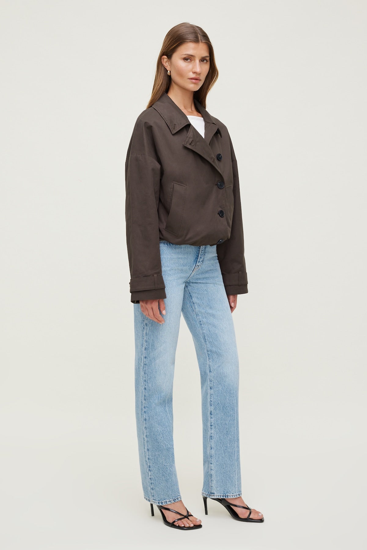 Cara High Rise Straight Leg Jeans Blue - Dynamite