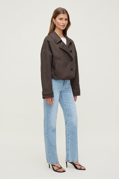 Cara High Rise Straight Leg Jeans Blue - Dynamite