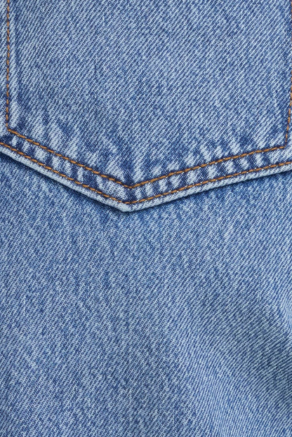 Lennon Ultra High Rise Wide Leg Column Jeans Blue - Dynamite