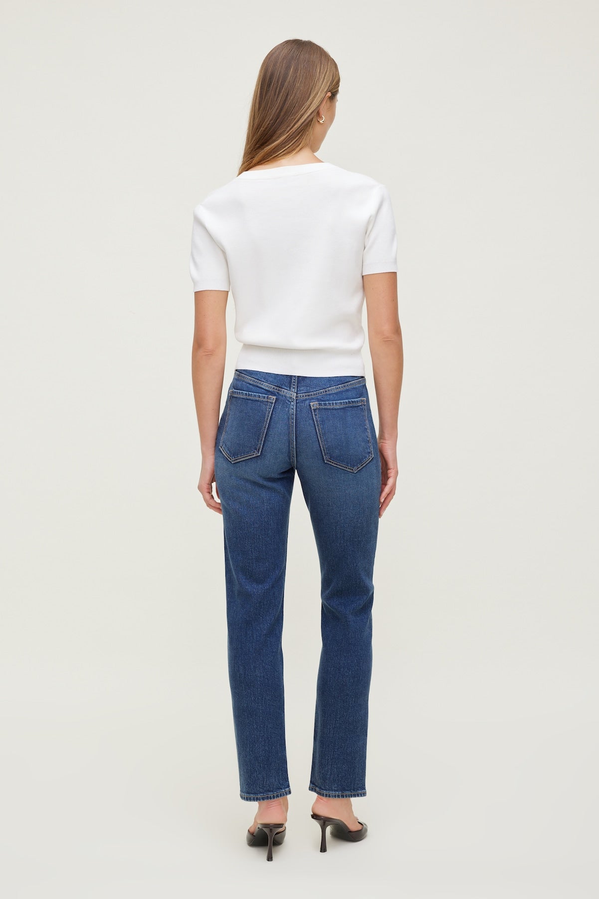Frenchie Stretch High Rise Slim Leg Jeans Blue - Dynamite