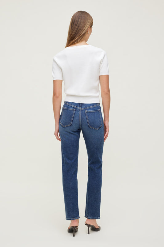 Frenchie Stretch High Rise Slim Leg Jeans Blue - Dynamite