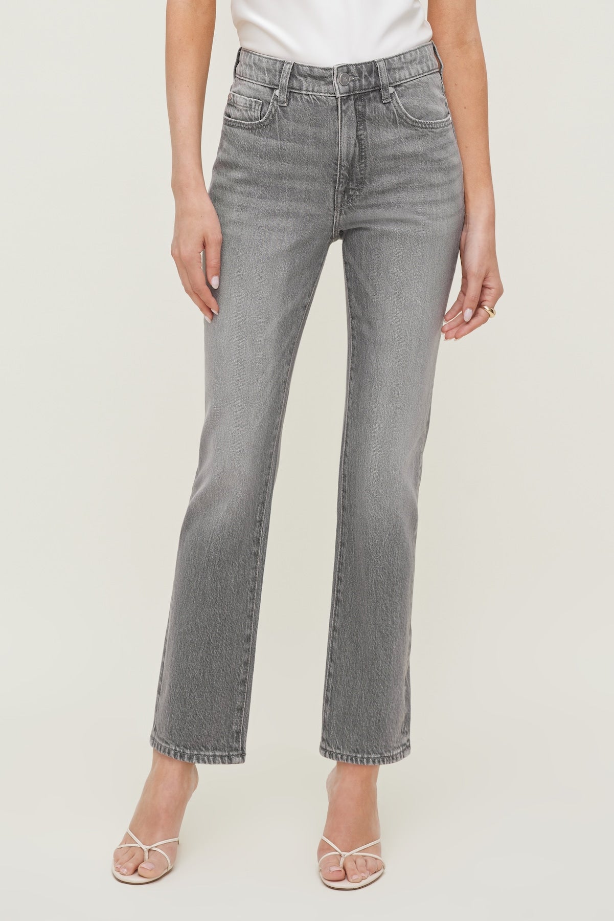 Frenchie High Rise Slim Leg Jeans Black - Dynamite