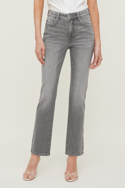 Frenchie High Rise Slim Leg Jeans Black - Dynamite