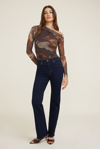 Elodie Stretch High Rise Bootcut Jeans Blue - Dynamite