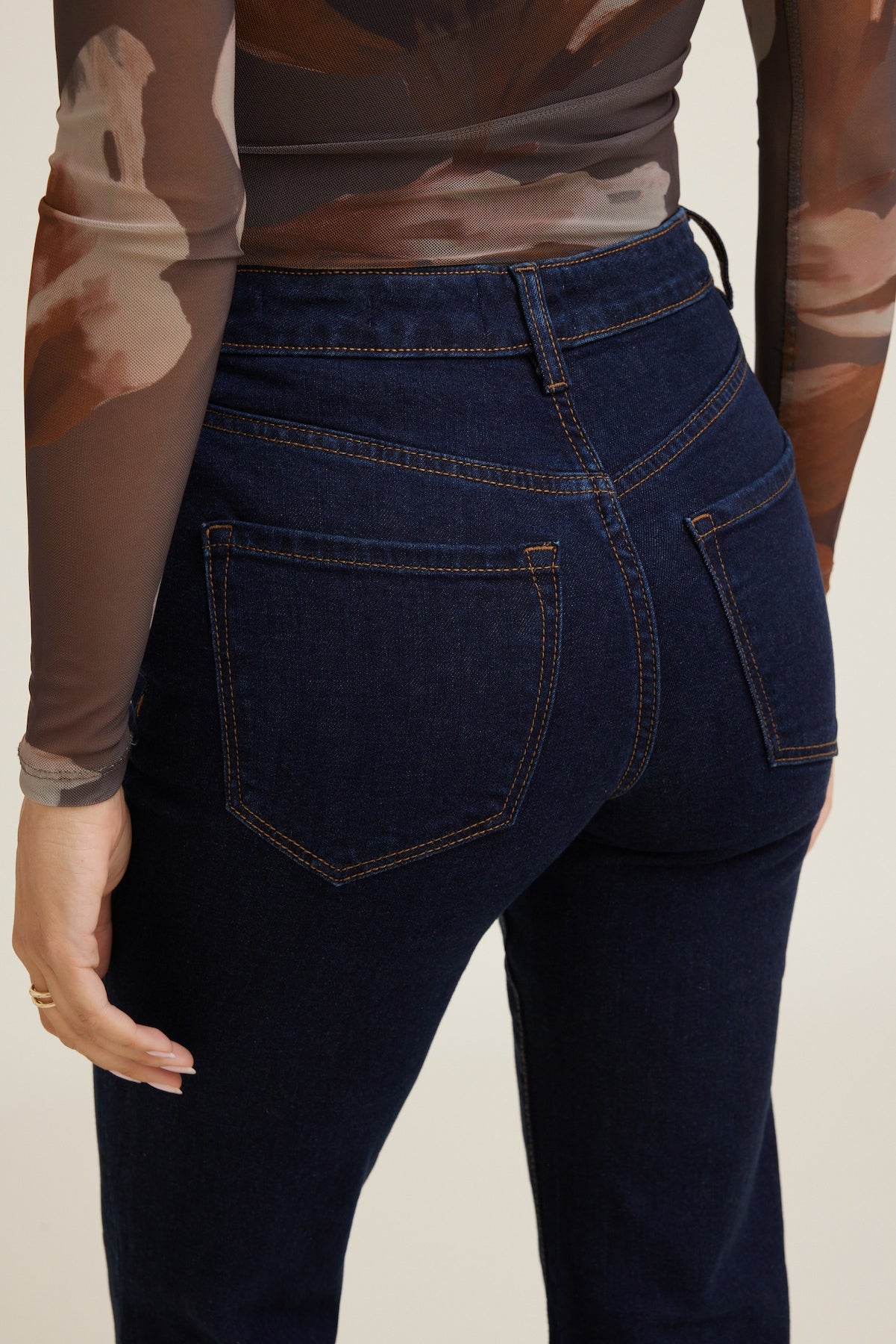 Elodie Stretch High Rise Bootcut Jeans Blue - Dynamite