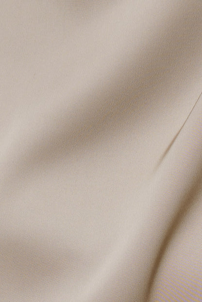 Ella Layered Satin Blouse Beige - Dynamite