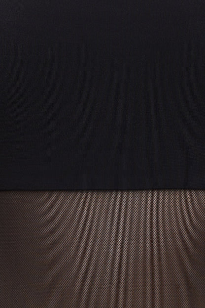 Bandeau Sheer Mesh Bodysuit Black - Dynamite