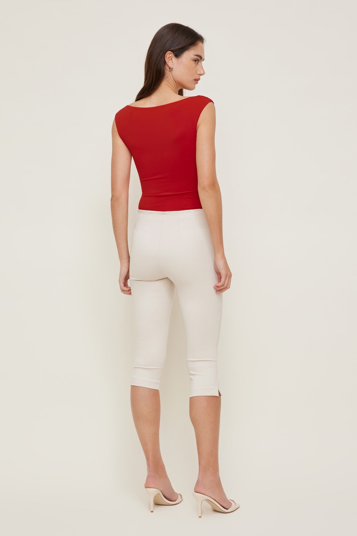 Sculpt Plunge Sweetheart Bodysuit Red - Dynamite