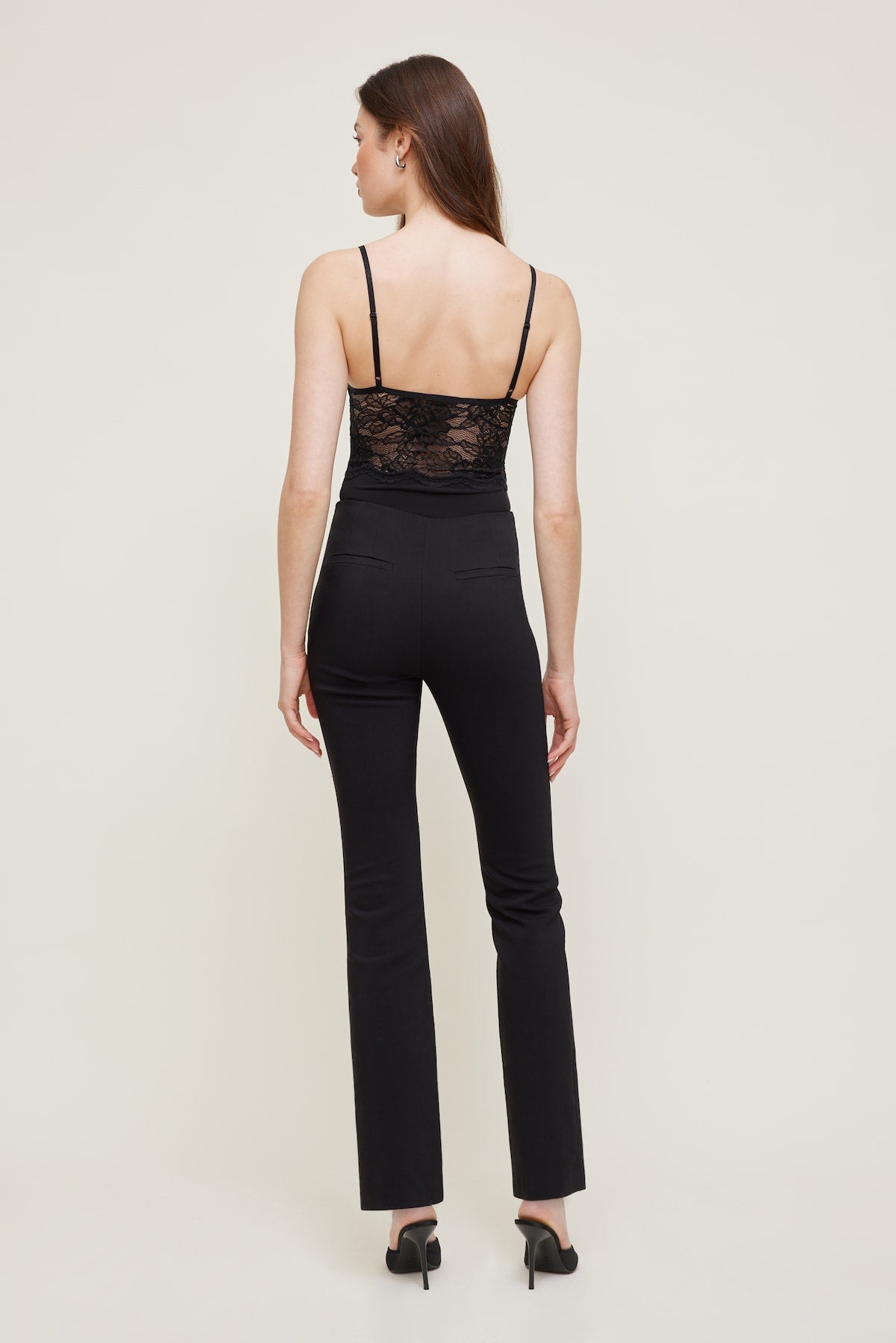 Lace Bustier Bodysuit Black - Dynamite