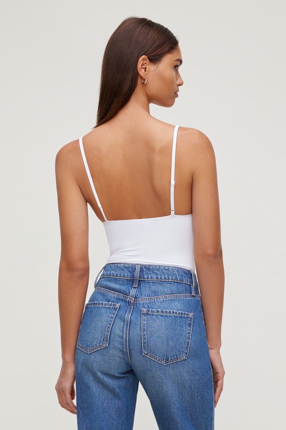 Lace Trim Bodysuit White - Dynamite