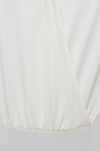 Sculpt Collared Bodysuit Beige - Dynamite
