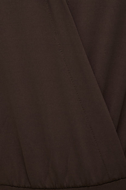 Sculpt Collared Bodysuit Brown - Dynamite
