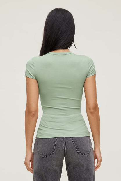 Rumi Crewneck T Shirt Green - Dynamite