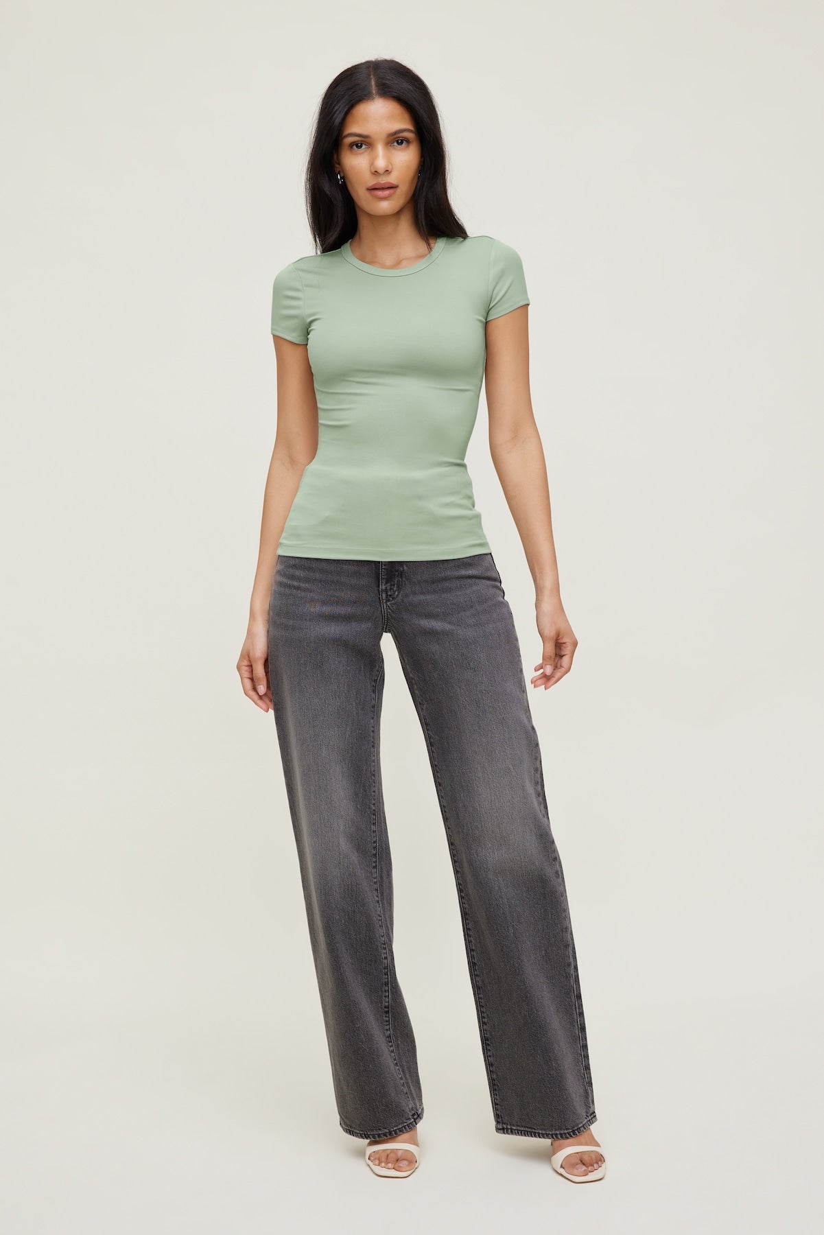 Rumi Crewneck T Shirt Green - Dynamite