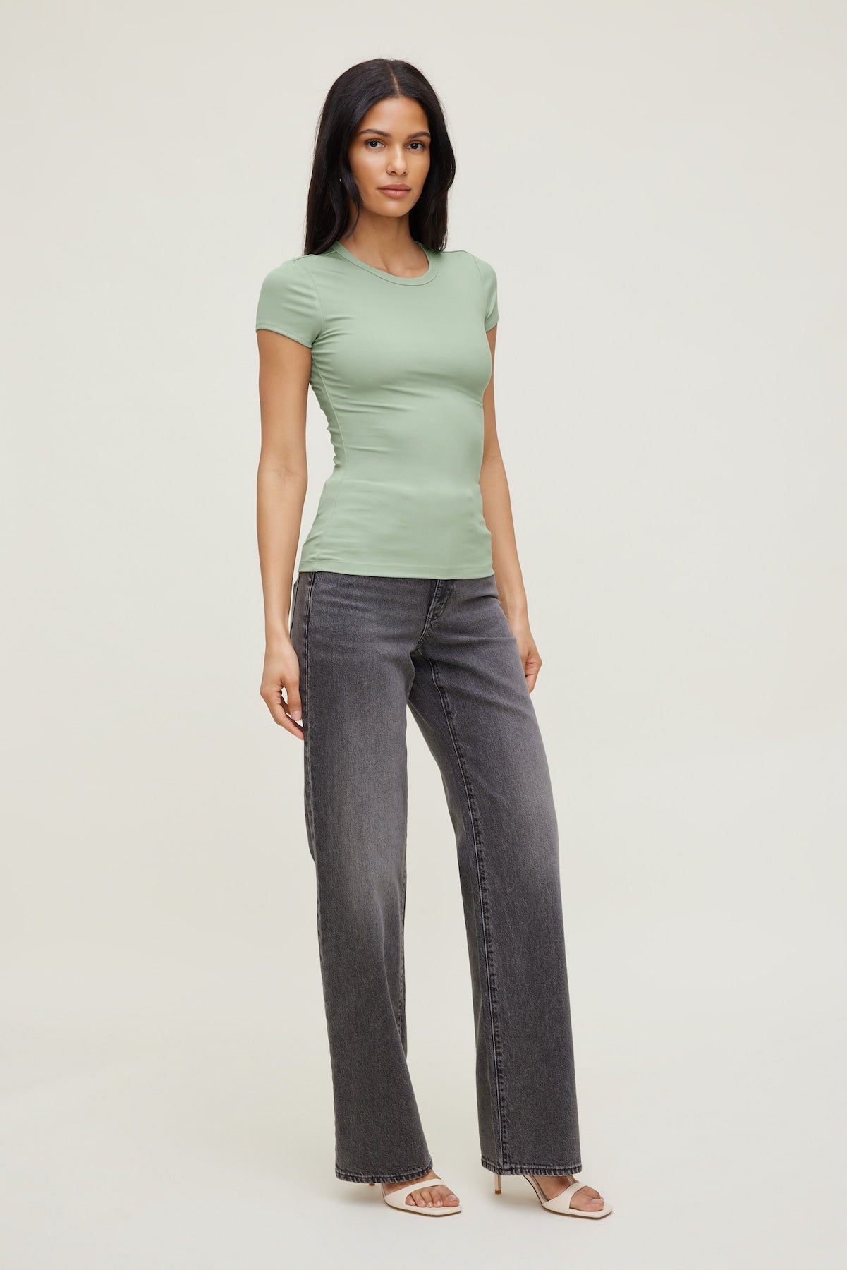 Rumi Crewneck T Shirt Green - Dynamite