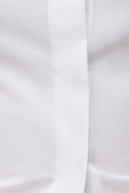 Poplin Cinch Back Shirt White - Dynamite