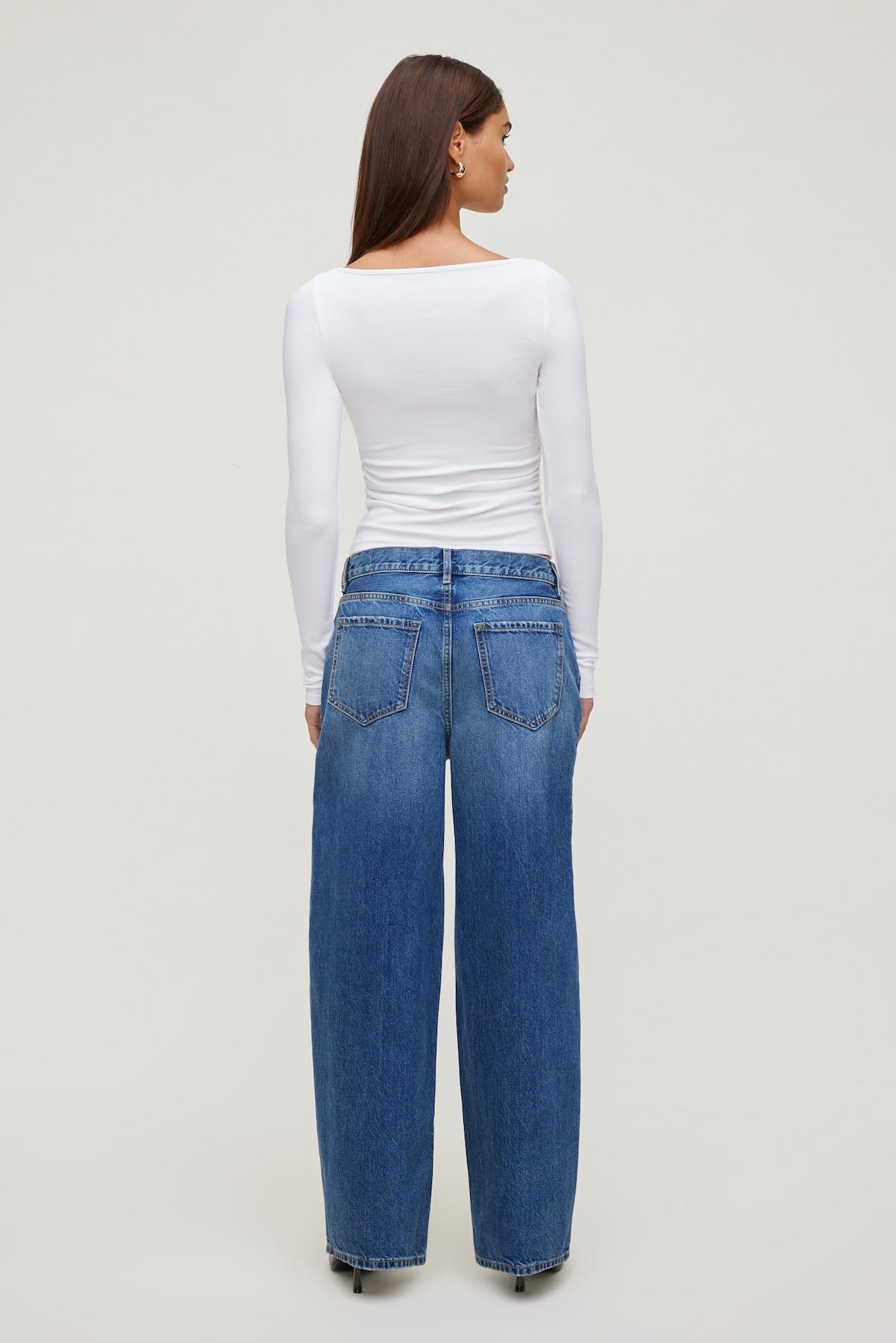 Stella Long Sleeve T Shirt White - Dynamite