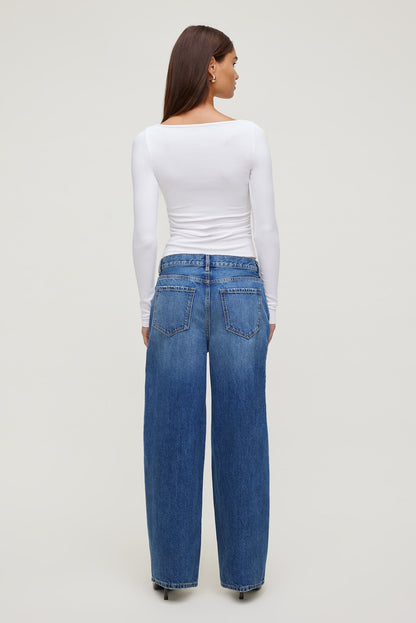 Stella Long Sleeve T Shirt White - Dynamite