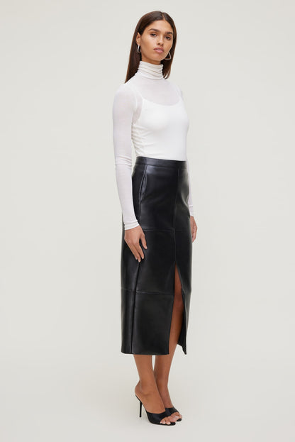 Sheer Layered Cami and Turtleneck Beige - Dynamite