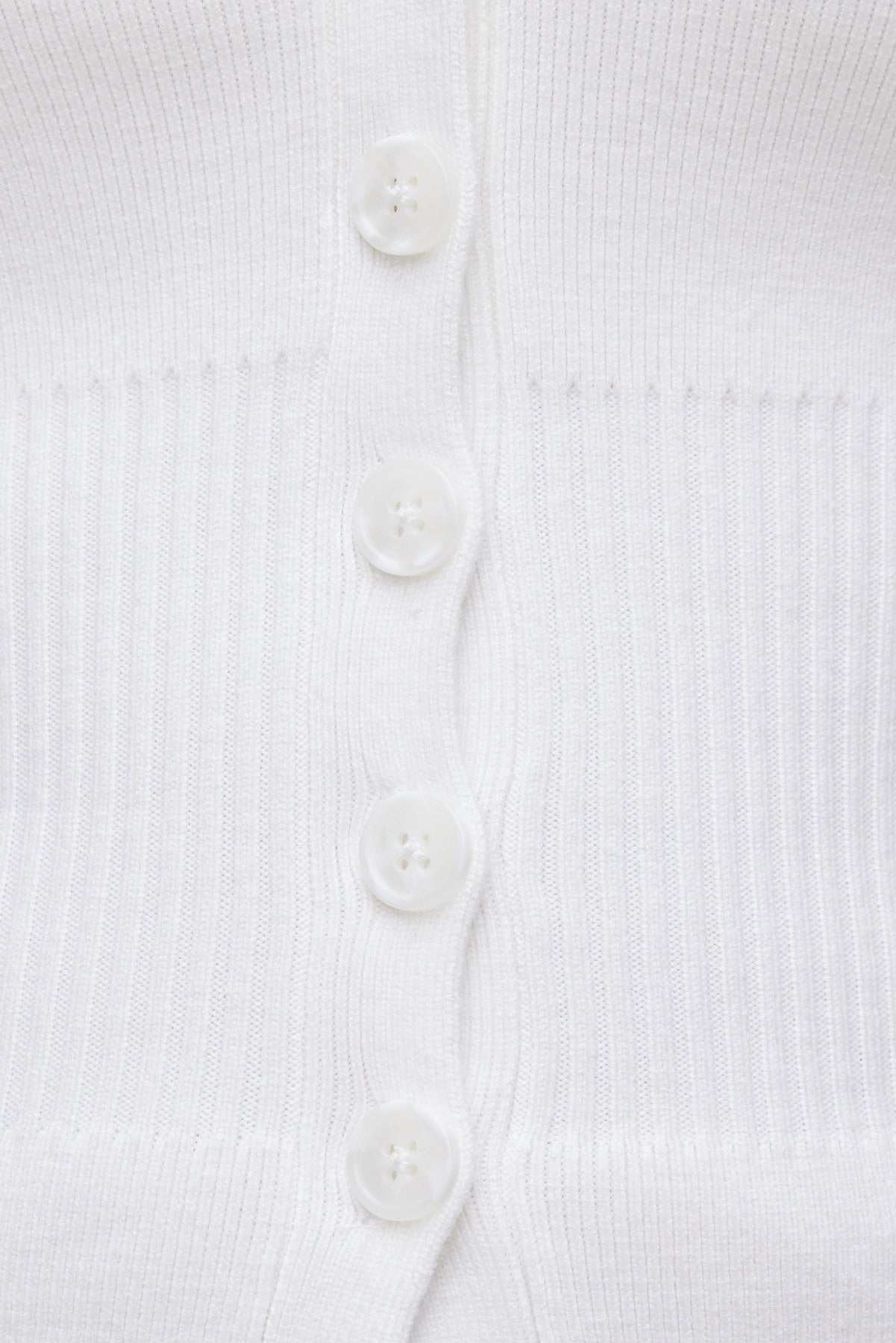 Cinched Waist Cardigan White - Dynamite