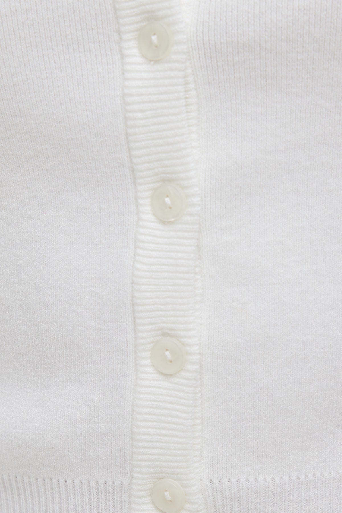 Rebecca Crewneck Cardigan White - Dynamite