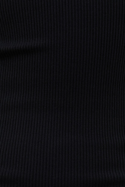Ellie Ribbed Tank Top Black - Dynamite