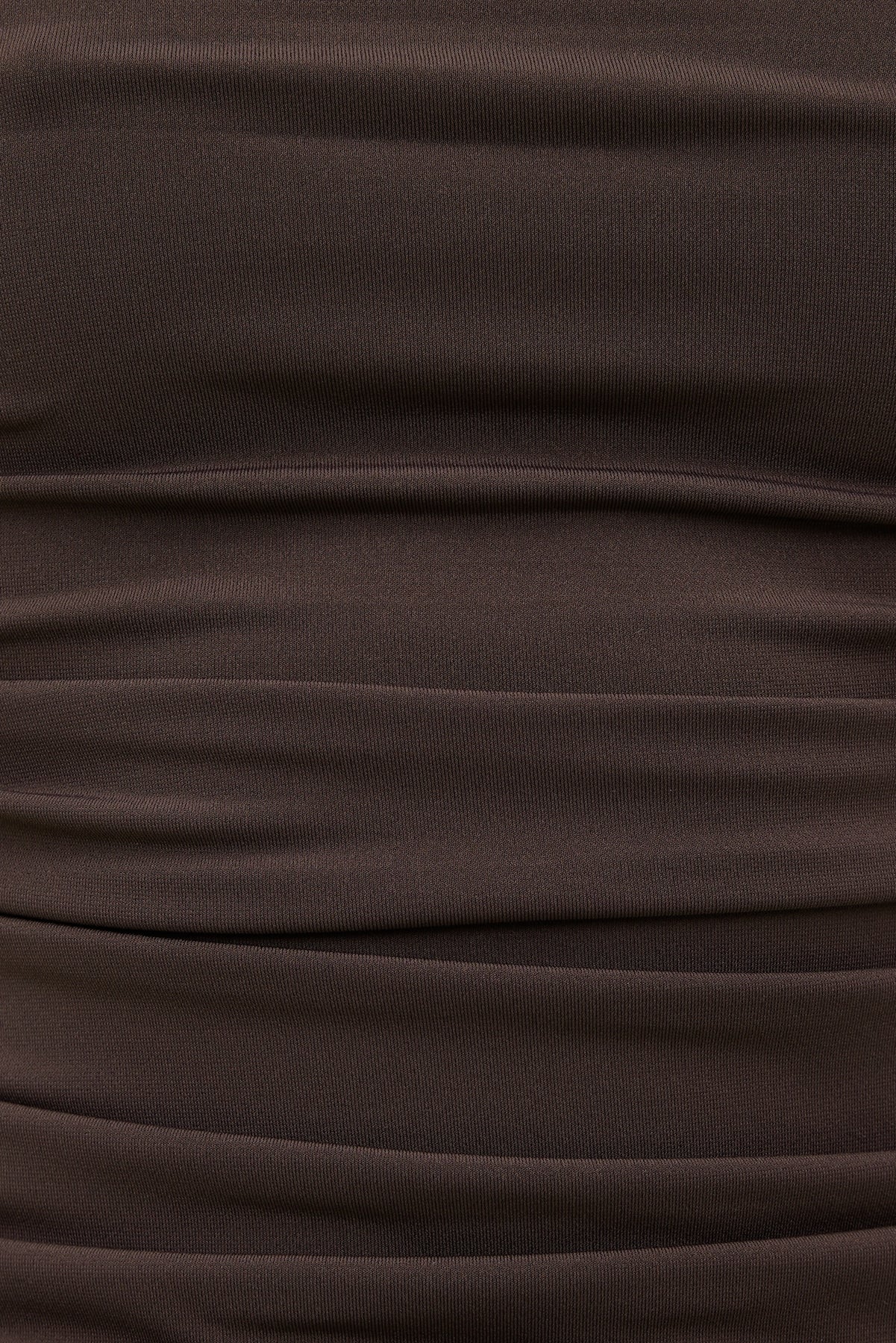 Sculpt Shirred T Shirt Brown - Dynamite