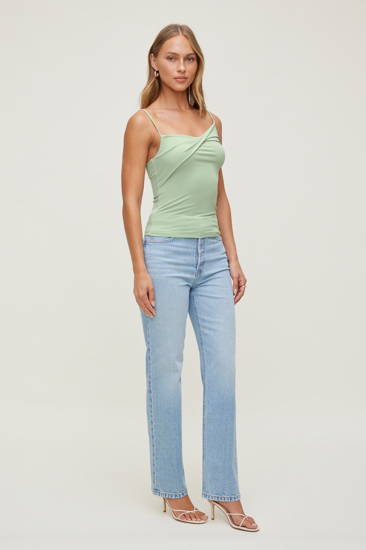 Twisted Cami Top Green - Dynamite
