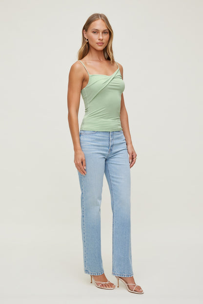 Twisted Cami Top Green - Dynamite