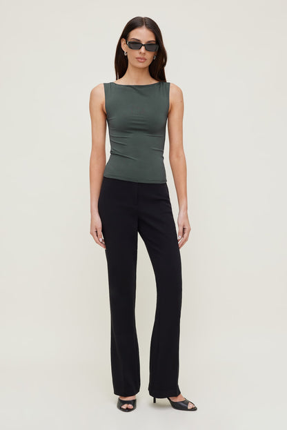 Nola Sculpt Tank Top Green - Dynamite