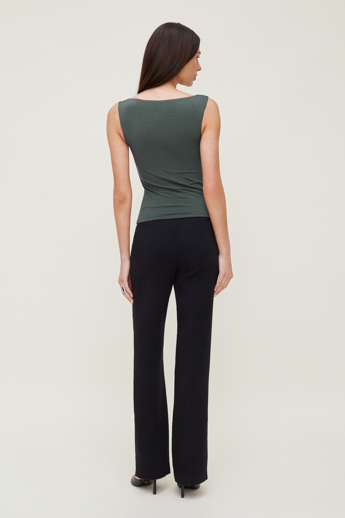 Nola Sculpt Tank Top Green - Dynamite